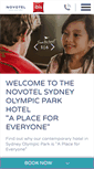 Mobile Screenshot of novotelsydneyolympicpark.com.au